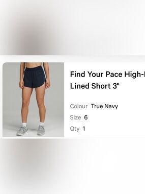 Lululemon find your pace shorts